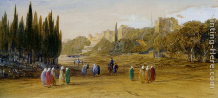 Edward Lear Walls of Constantinople